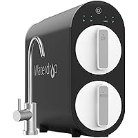 Waterdrop Tankless Reverse Osmosis System, TDS Reduction, 400 GPD Fast Flow, FCC Listed, 1:1 Pure to Drain, USA Tech…