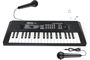 TWFRIC 37 Key Piano for Kids Electric Piano Keyboard Kids Piano with Microphone Learning Musical Toys for 3 4 5 6 Year Old Boys Girls Gifts Age 3-5