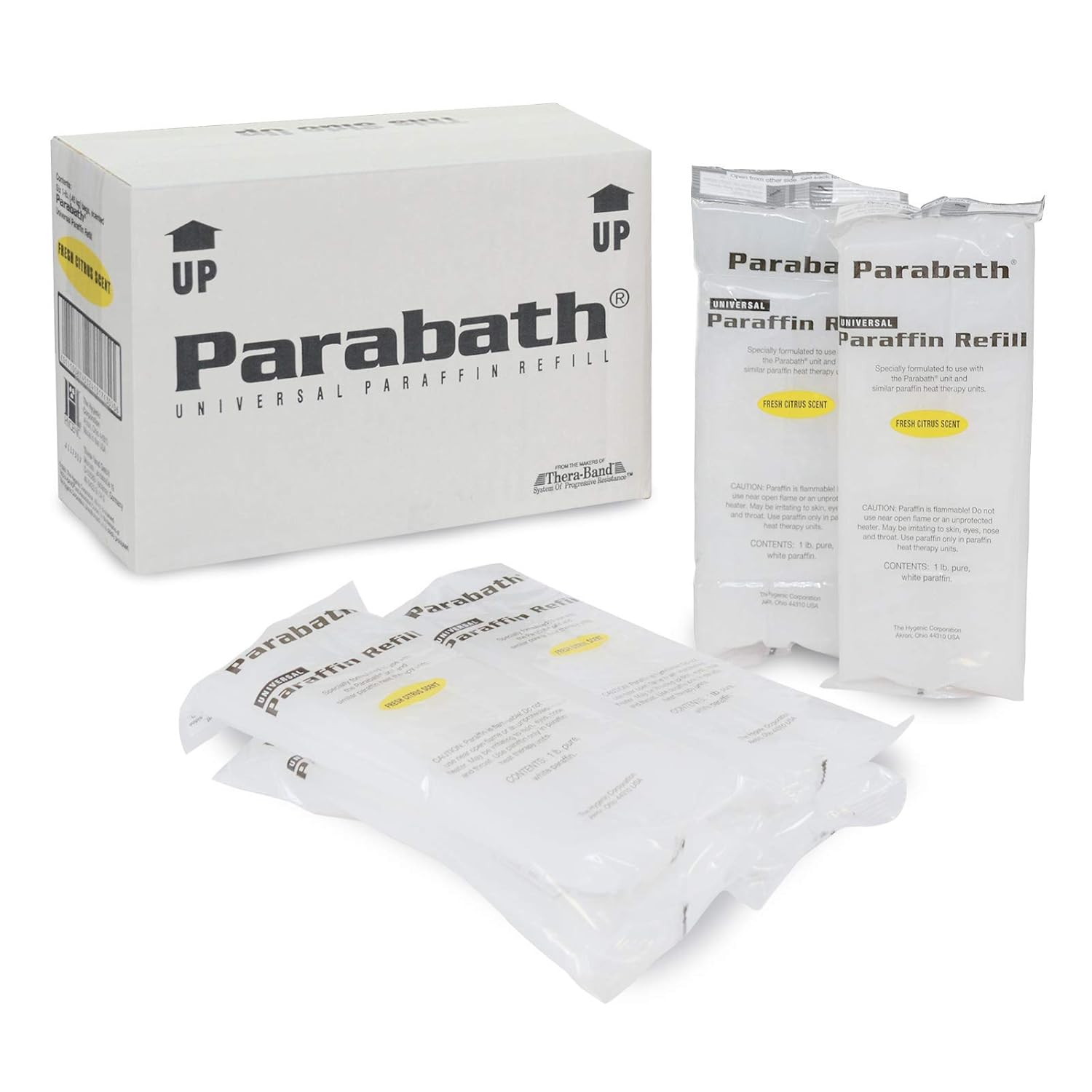 Parabath Paraffin Wax Refill, Bulk 6 lbs of Unscented Paraffin in 1 Pound Bags for Hands & Feet, Use in TheraBand Paraffin Wax Heating Bath, Low Melt Wax for Heat Therapy Pain Relief: Clothing