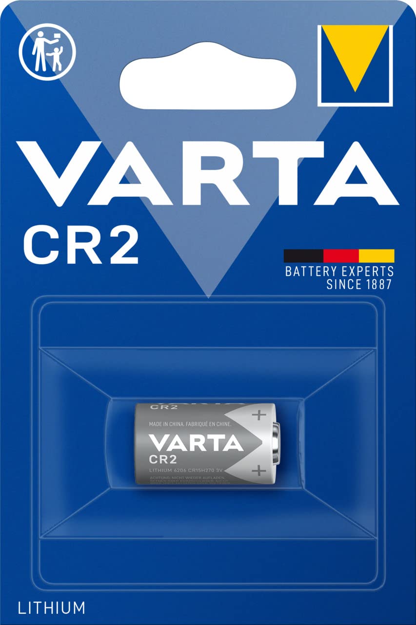 VARTA Batteries Electronics CR2 Professional Lithium battery 1-pack, Battery in original blister pack of 1
