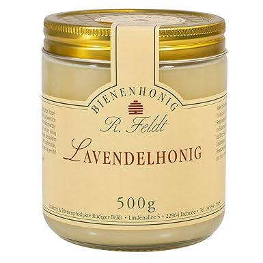 Lavendel Honig, 500 Gramm cremig, Premiumqualität aus der Provence, ohne Zusatzstoffe, ohne Geschmacksverstärker - Bremer Gew