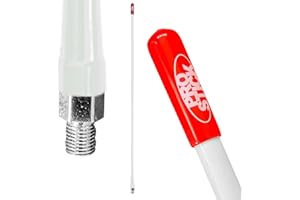 GENERIC Prostick 3` Foot Fiberglass 1000 Watt - White CB Radio Antenna