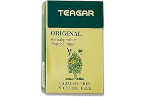TEAGAR Herbal Cigarettes, Nicotine Free & Tobacco Free - Cigarette Substitute (1 Packs / 20 Cigarettes) Flavor: Original