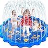 Toddlers-Toy-Splash-Pad-Sprinkler-Splash-Play-Mat-for-Toddlers-Inflatable-Outdoor-Party-Sprinkler-Pad-Wading-Pool-with-5-Patches-for-Kids-Age-2-Water-Toys-for-Summer-Outdoor-Garden-Beach-68 Toddler Toys - Splash Pad, Sprinkler & Splash Play Mat for Toddlers, Inflatable Outdoor Party Sprinkler Pad Wading Pool…