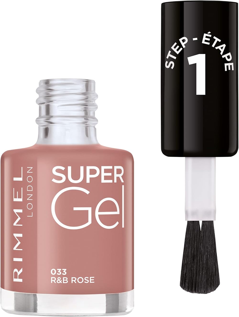 Rimmel Super Gel 33 R&B Rose Nail Polish Gel-Like Finish 12ml