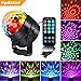 Kingso Dj Lights Sound Activated Party Light Disco Ball Mini Rotating Magic Strobe Club lighting Effect Led Stage Lights Par With Remote For Christmas KTV Xmas Wedding Show Pub - RGB 3W 7 Color