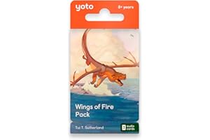 Yoto Wings of Fire by Tui T. Sutherland – 3 Kids Audio Cards for Use with Player & Mini All-in-1 Audio Player, Educational Sc