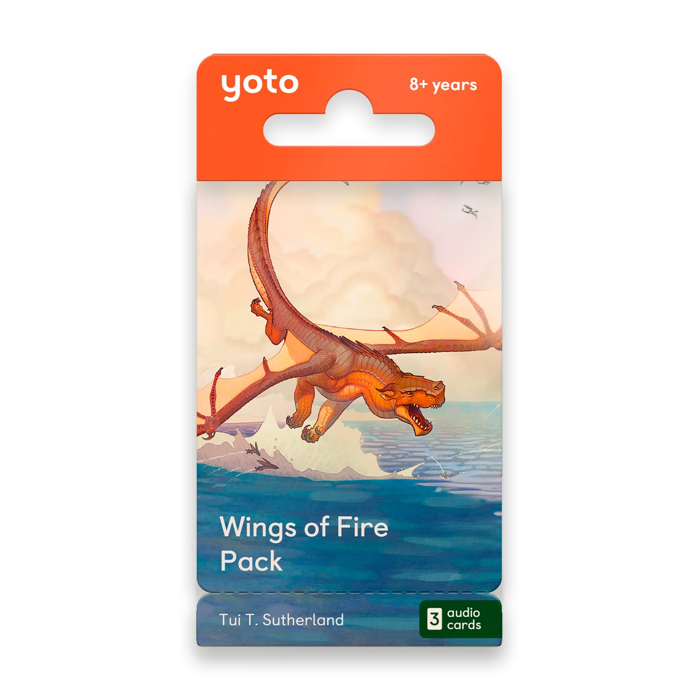 Yoto Wings of Fire by Tui T. Sutherland – 3 Kids Audio Cards for Use with Player & Mini All-in-1 Audio Device, Educational Screen-Free Listening with Fun Playtime, Bedtime & Travel Stories, Ages 8+