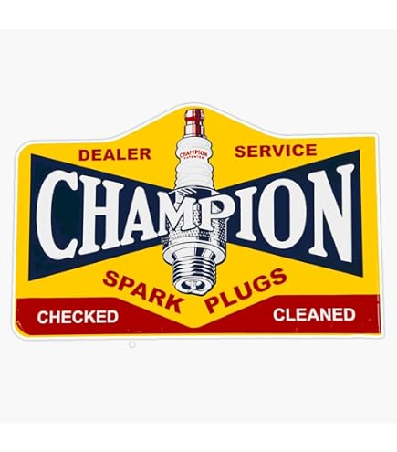 Champion Sparkplugs\" Sticker For Sale By CtlAltDel