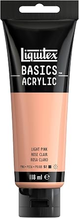 Liquitex Basics Acrylic Paint Light Pink 118 ml Tube