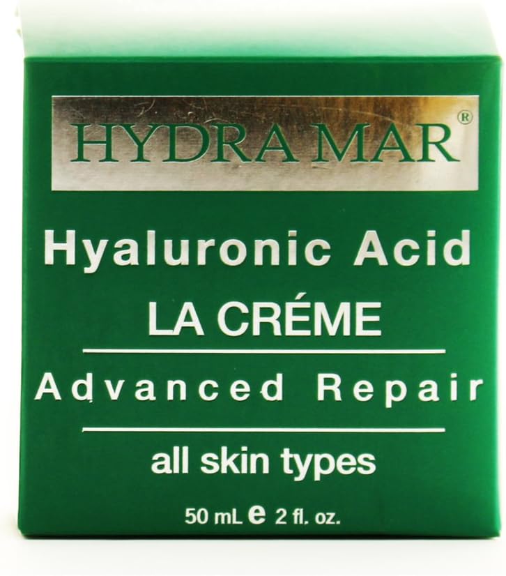 Hydra Mar Advanced Repair Hyaluronic Acid Face Cream, Vitamin C + E 2 oz.