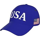 USA Flag Baseball Cap American Patriotic Trucker Hat Father Dad Mother Mom Adjustable Sportswear Hat for Men Women Adults