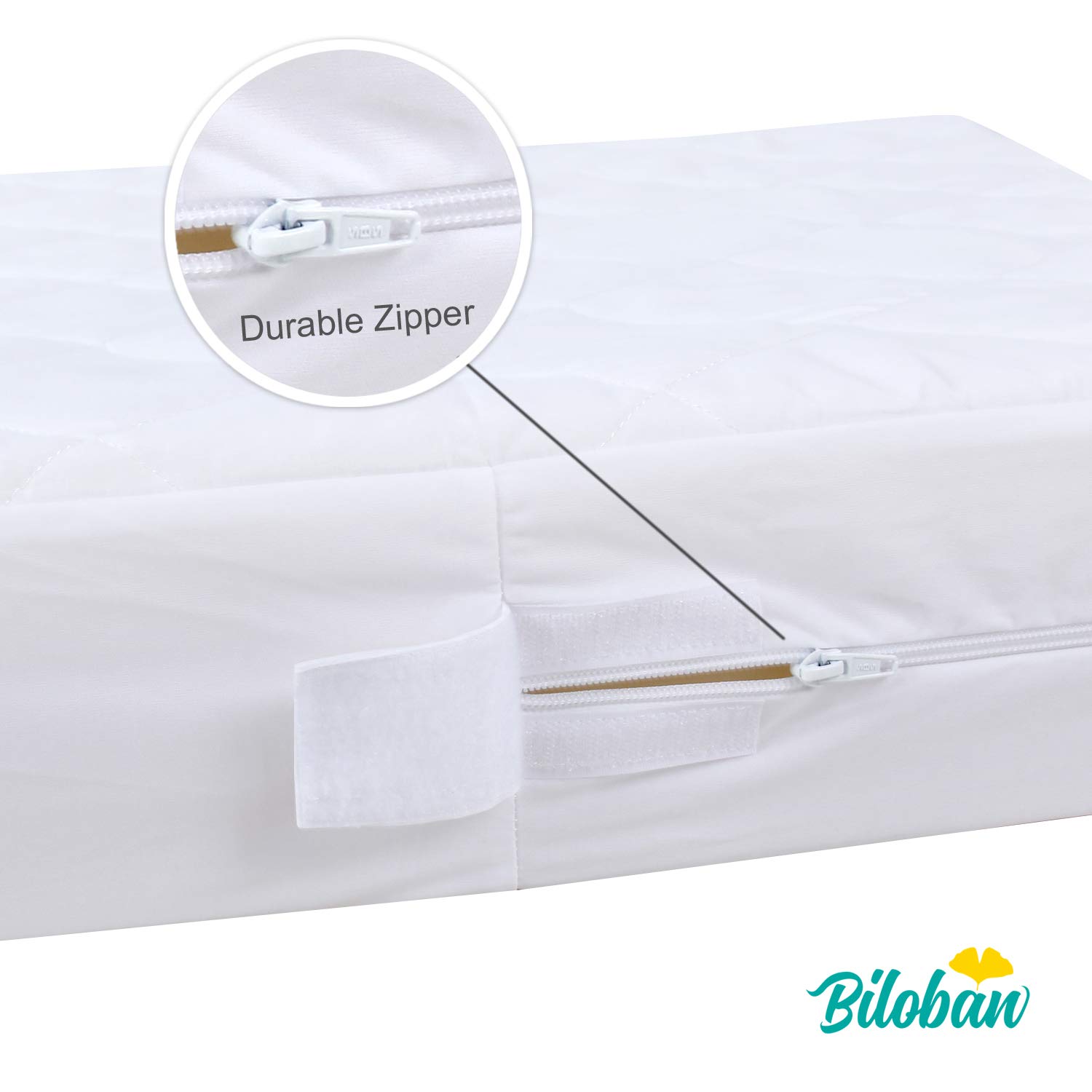 Zippered Crib Mattress Protector Waterproof Crib Mattress Encasement
