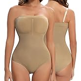 Lenashape Strapless Shapewear for Women, Tummy Control Triangle Bodysuit, Body Shaper Tank Top