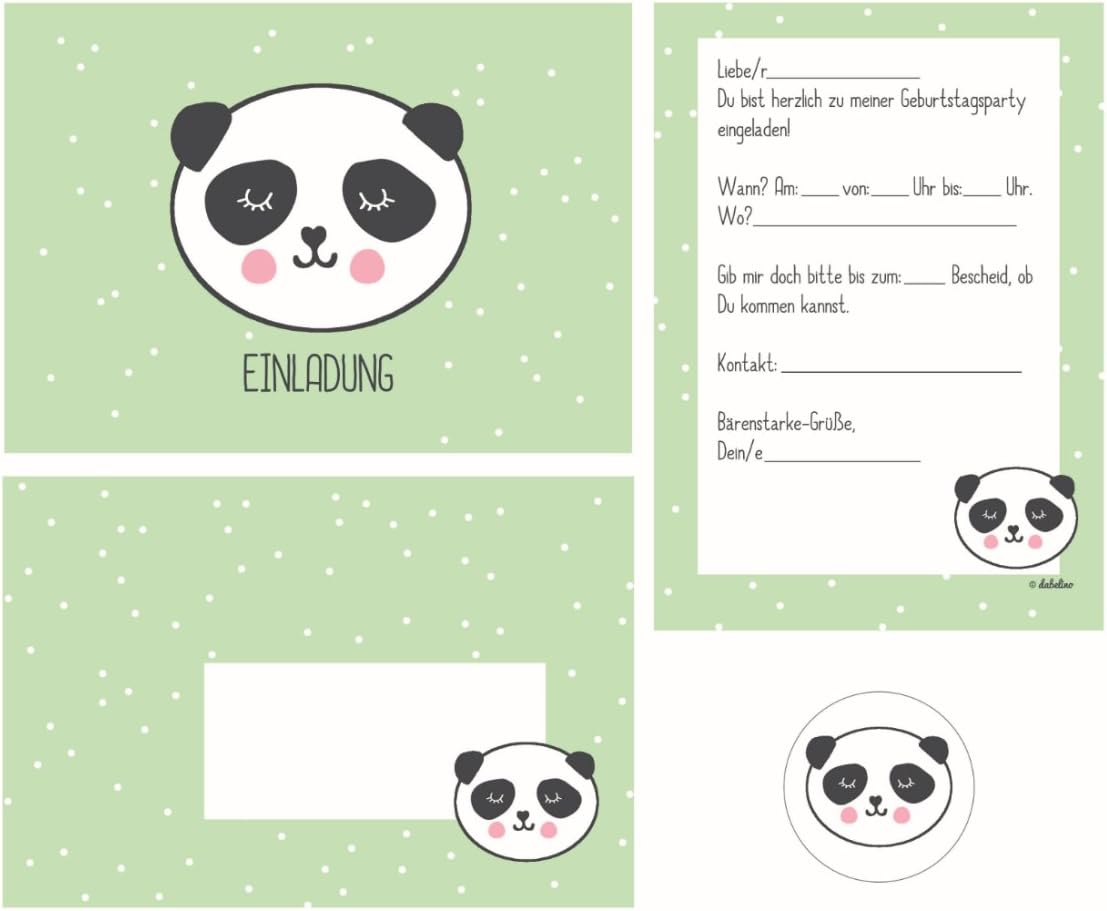 4 X Panda Kit De Cartes D Invitation Pour Anniversaire D Enfant Avec 4 X Cartes Enveloppes Stickers Garcon Ou Fille Certifie De Recyclage Papier Amazon Fr Fournitures De Bureau 4 X Panda Kit De Cartes D Invitation Pour Anniversaire D Enfant Avec 4 X Cartes Enveloppes Stickers Garcon Ou Fille Certifie De Recyclage Papier Amazon Fr Fournitures De Bureau