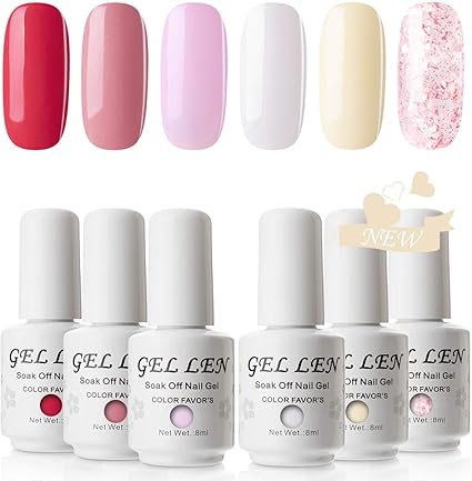 Amazon 秋シリーズ Gellen ジェルネイル カラージェル 6色セット