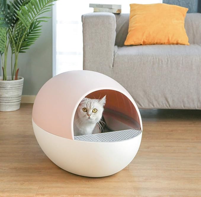 ChillX AutoEgg SelfCleaning Litter Box Pink Pet Supplies