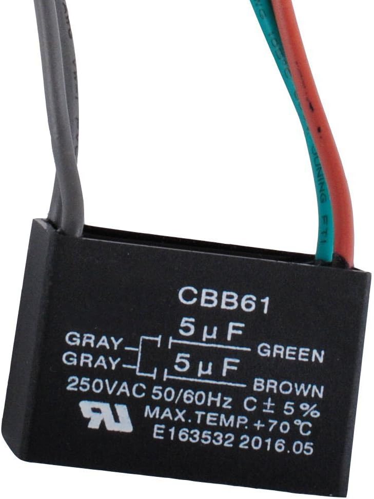 Amazon Com Wadoy Cbb61 Ceiling Fan Capacitor 4 Wire For New Tech