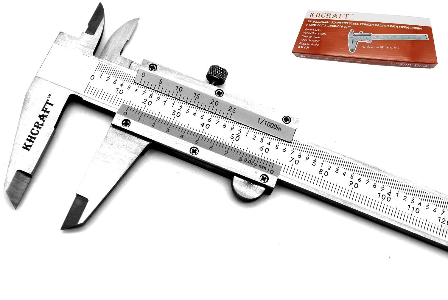 WRS Precision Vernier Calliper With Locking Screw, DIN 862, Rustproof - View #9