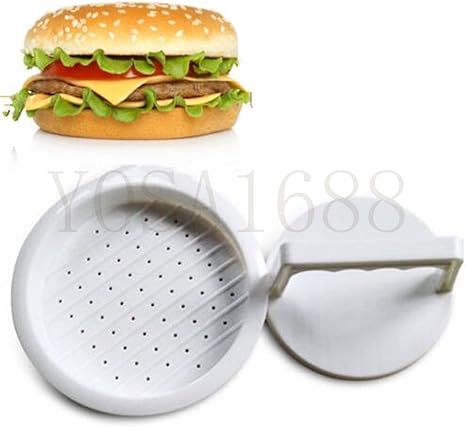 Amazon 与謝 Diy の 白い プラスチック ハンバーガー 肉 牛肉 鶏肉 グリル ハンバーガー パティ メーカー 金型 金型 キッチン パテ 機 ツールセット オンライン通販