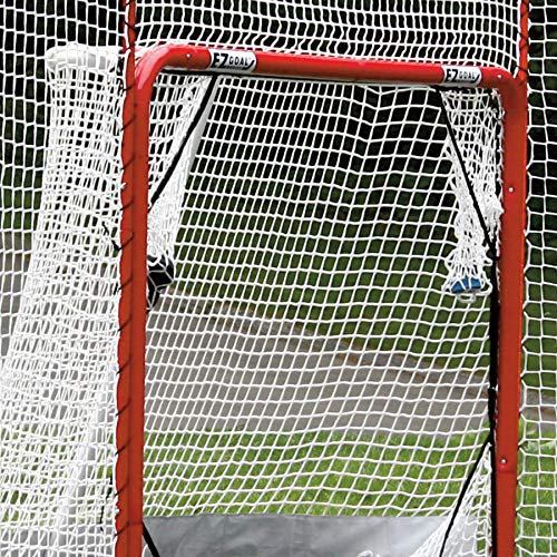 EZ Goal 2 in. Folding Steel Hockey Goal with Backstop - Shooter Tutor & Targets - On Goal Net) (Renewed)