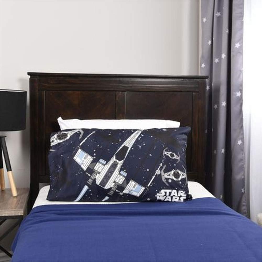 Dark Blue Star Wars Kids Standard Size Pillowcase 20 X 30 Inch