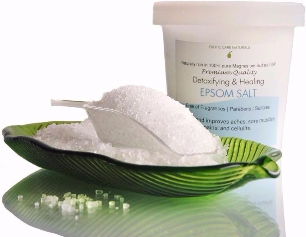 Epsom Salts for Bath Soaks,Sore Muscles, Pains, Aches, Cellulite,Tired Feet,1LB Protect and Improve Appearance of Skin Texture