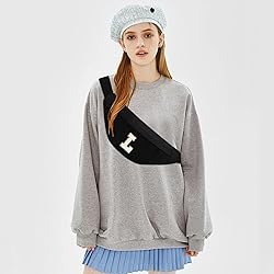 Large Fanny Pack Initial Crossbody Bag for Women