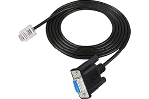 RS232 DB9Pin to RJ11 RJ12 Cable with for Sevo Drive, Leadshine Stepper Devices and Servo Drive Models DM432C, DM442, DM556, a