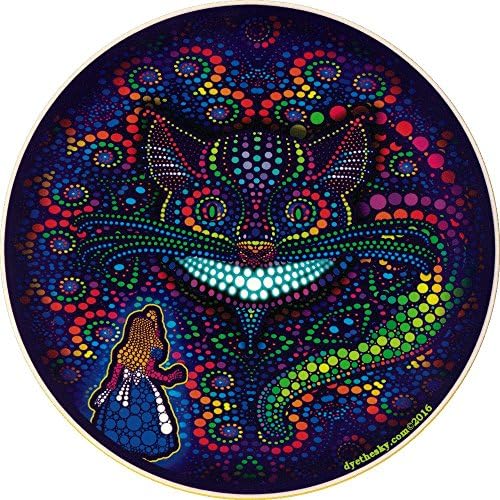 Cheshire Cat - Window Sticker / Decal (5.5" Circular)