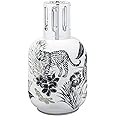 MAISON BERGER - Lampe Berger Home Fragrance Lamp Diffuser - Model Porcelain - Air Freshener - 6.3 x 3.6 x 3.6 inches (Jungle White)