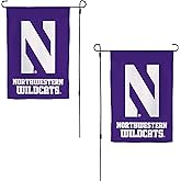 Desert Cactus Northwestern University NU Garden Flag – 19 x 12 inch Northwestern Wildcats Banner, For Outdoor Display and Events (Design C)