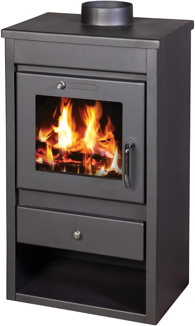 Estufa de leña chimenea moderna Log quemador estufa para madera 9 kW