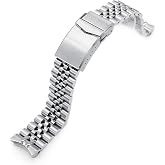 MiLTAT 20mm Watch Band compatible with Seiko SKX013, Super-J Screw-Links
