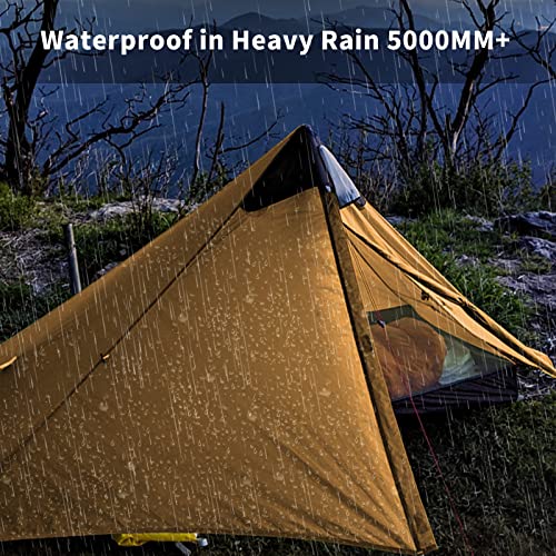 Night Cat Backpacking Tent Ultralight Waterproof Professional Hiking Tent for 1 Person Man Camping Double Layer