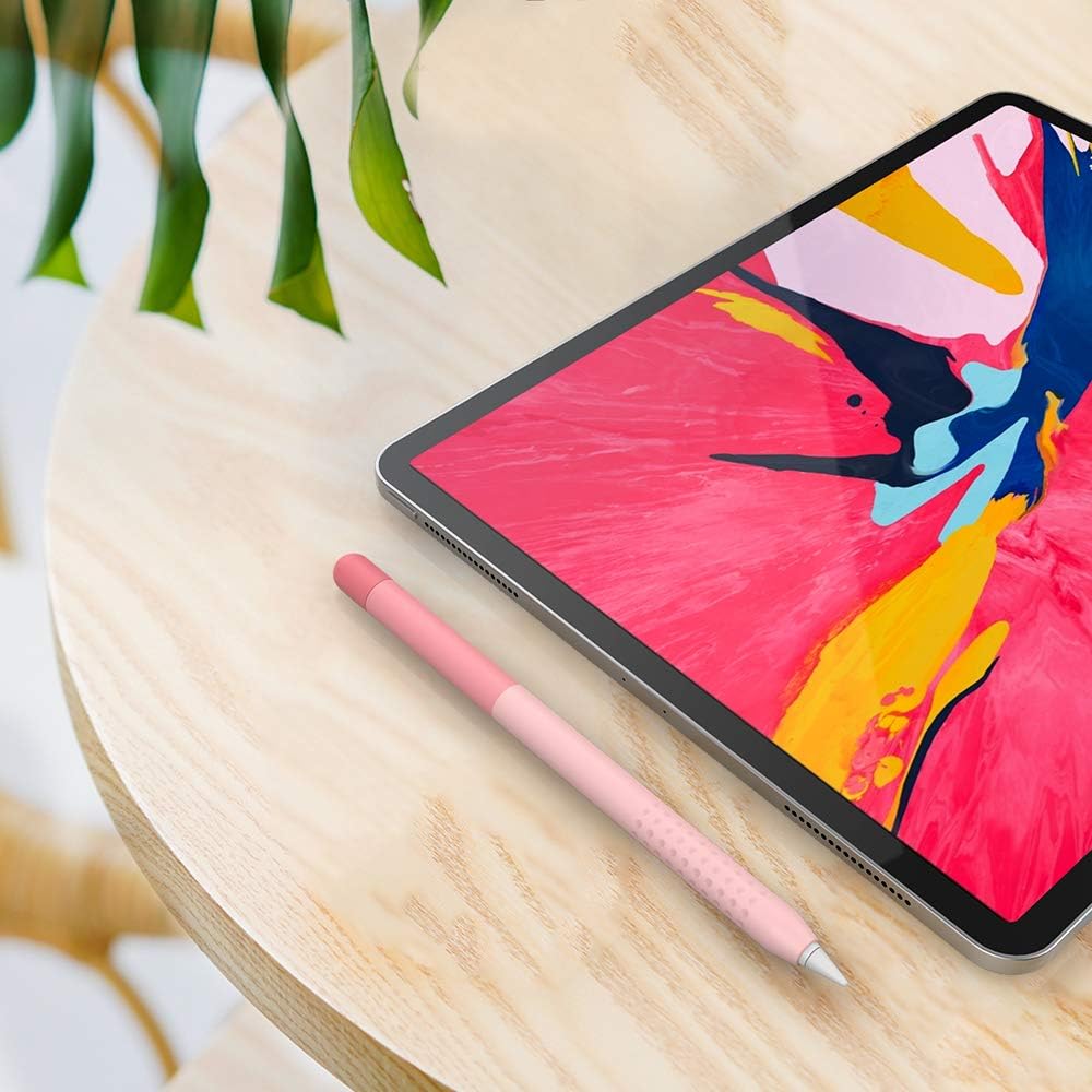 Delidigi Gradient Color iPencil Case Sleeve Silicone Cover Accessories Compatible with Apple Pencil 2nd Generation(Gradient Pink)