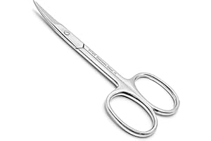 Crizil Nail Scissors for Women & Men – Stainless Steel, Curved Blade, Sharp Scissors for Toenails, Manicure, Pedicure, Cuticle For Home & Professional Use (Nail Scissors)