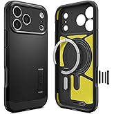 Spigen for iPhone 17 Pro Max Case, Tough Armor T MagFit [Camera Control Button] [Compatible with Magsafe] - Black