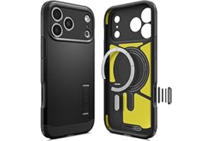 Spigen for iPhone 17 Pro Max Case, Tough Armor T MagFit [Camera Control Button] [Compatible with Magsafe] - Black