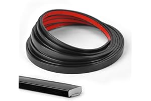 Wowstar 10 Ft Peel and Stick Trim, Molding Trim for Walls, Edges, Borders, Window Frames, Backsplash Tiles, Flexible and Self Adhesive Trim, Black