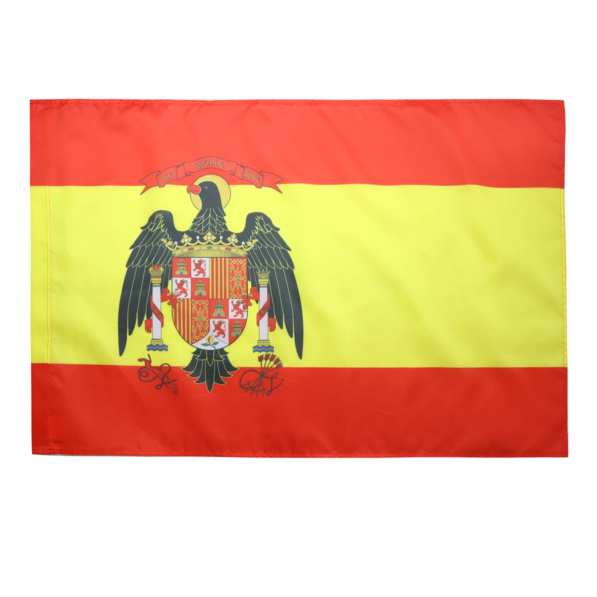 AZ FLAG - Spain 1977-1981 Flag - 2x3 Ft - Spanish Banner with Sleeve - 100% Polyester - Fade Resistant - Vivid Colors - 2' x 3' Feet - 90x60 Cm