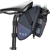 UNIQOCK Bike Saddle Bags with Water Bottle Pouch Waterproof Bike Bags Under Seat Pack for Mountain Road Saddle Bag Bicycles Storage Bag 1.5L