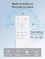 warmiplanet Ceiling Fans with Lights and Remote