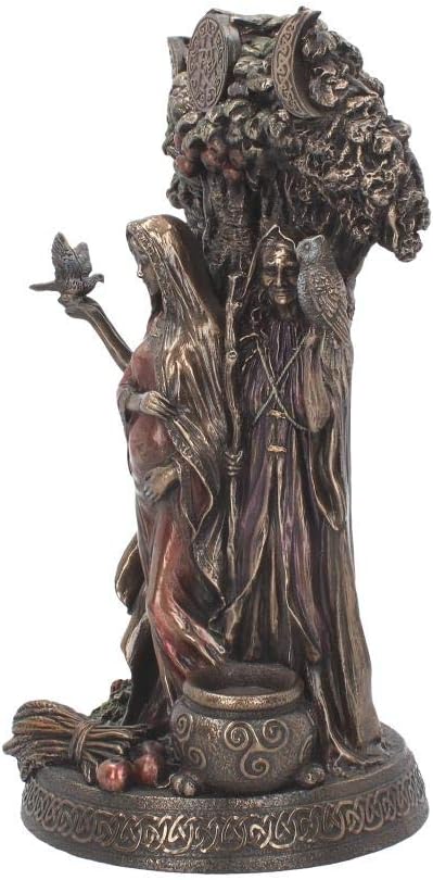 Nemesis Now Maiden, Mother, Crone Figurine 32cm Bronze, Bronze Mother Maiden Crone Goddess, 27cm - Image 3