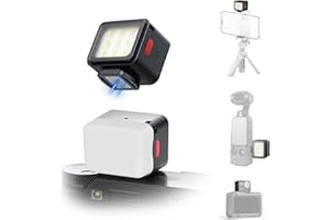 ULANZI DG01 Mini Cube Phone Light Portable LED Camera Light for DJI OSMO Pocket 3 Action Camera Sony zv-e 10 Canon r550,Support Magnetic Attraction & Type-C Charging for ULANZI JJ02 Tripod