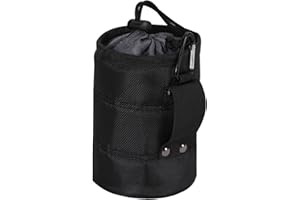 YIBOZI Nails Bucket Waist Pouches,Oxford Cloth Tighten Tool Cylinder Nails Screw Storage Bag with Multiple Compartment for Na