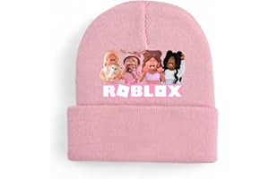 Ro-blox Winter Hat for Kids Inspired by Videogames Pink