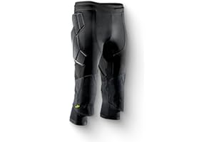Storelli ExoShield Goalkeeper 3/4 Pants, High-Impact Protection, Sweat-Wicking, UV-Resistant Athletic Bottoms for Soccer