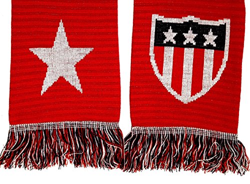 USA Soccer Knit Scarf (Red) - Thumbnail 2