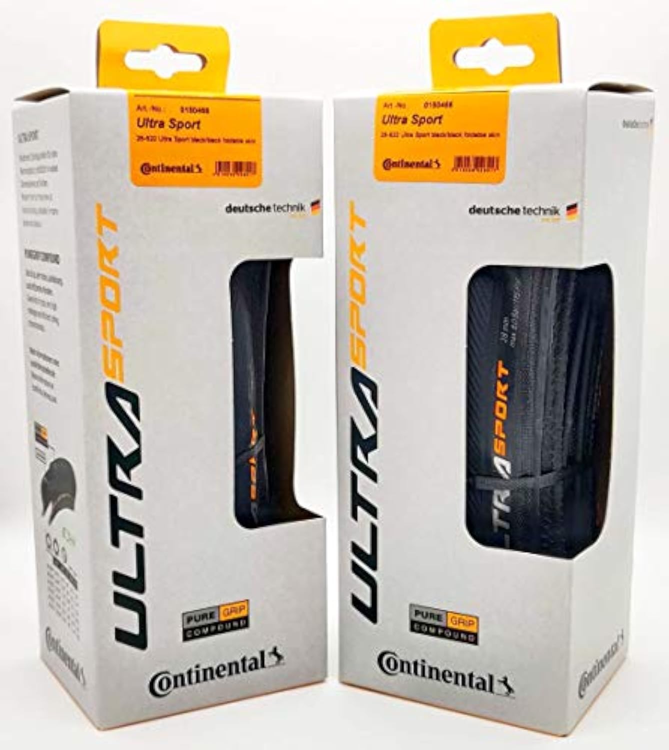 Photo 1 of Continental Ultra Sport III 700x28 Black/Black Folding PureGrip - Pair (2 Tires)
